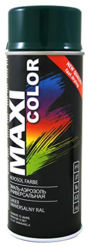 MaxiColor Gloss Fir Green RAL6009 Spray 400ml – Fast-drying, high-gloss finish for metal, wood & plastic. Offers vibrant color, smooth coverage, and long-lasting indoor/outdoor protection.