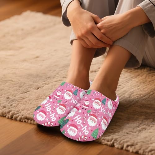House Slippers for Women Fluffy Warm Christmas Winter Women's Bedroom Slippers Cozy2