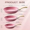 Innerwell 8-Inch Pink Nonstick Egg Pan, PFOA-Free Stone Cookware Skillet, Induction Compatible #5
