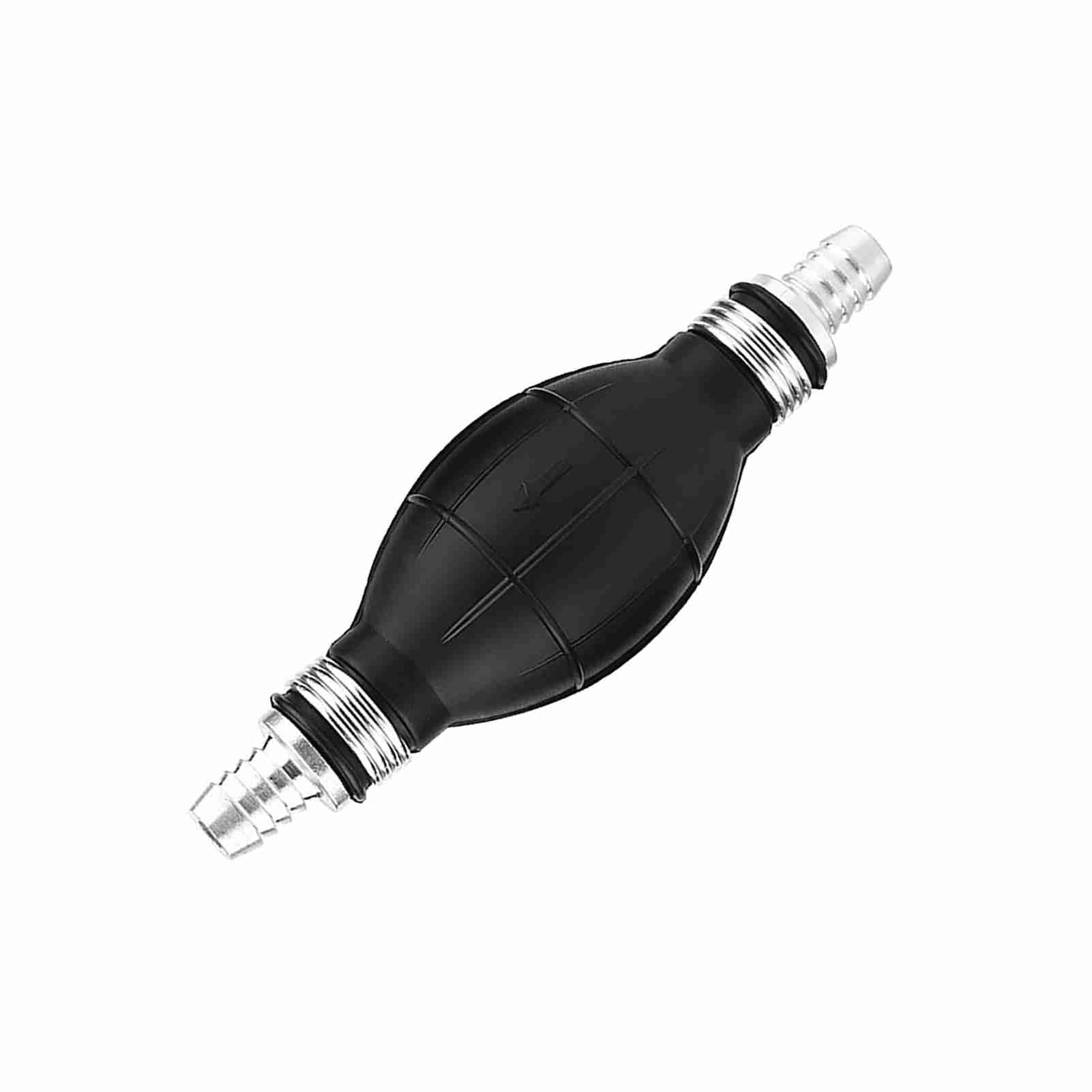 Yctze Bombilla de Cebado Manual para Bomba de, Aluminio de Caucho Universal para Motores Fueraborda Marinos de Barcos de Automóviles con Conector de Manguera de 1/4 3/8 1/2 Pulgadas (12mm)