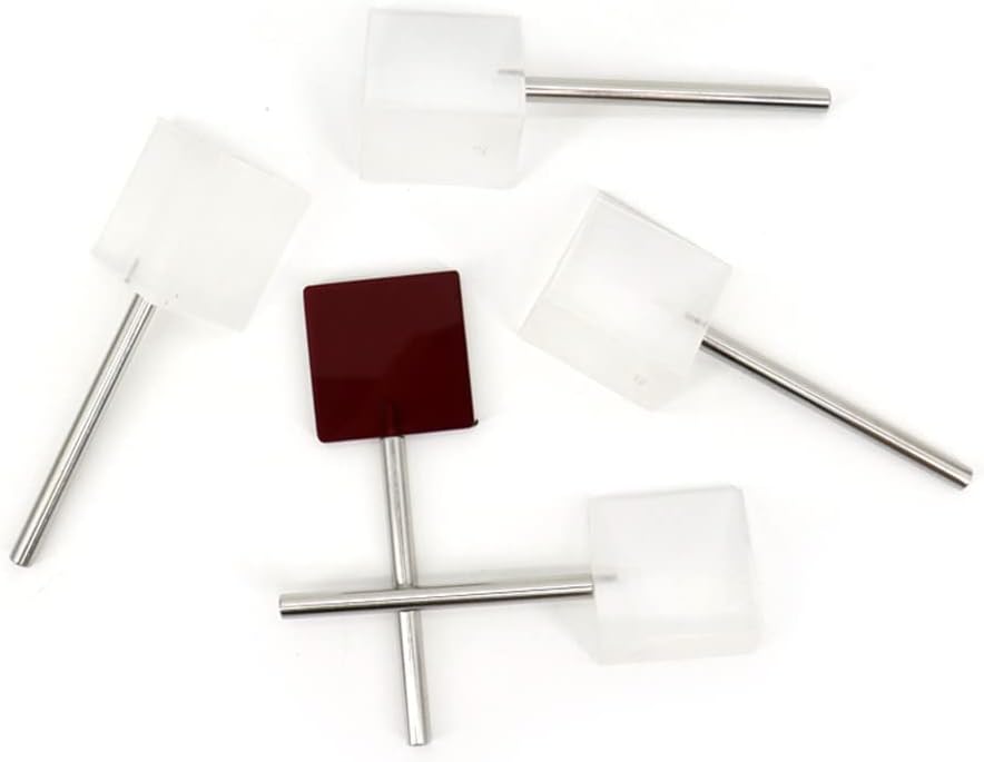 Optical Optometry Glass K9 Loose Prism Bars Stainless Steel Handle Kit Set Aluminum Case Packed