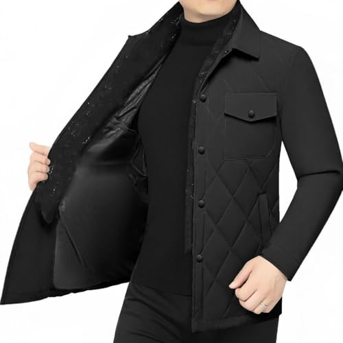 Veste matelassée légère et chaude avec col châle imprimé - 4