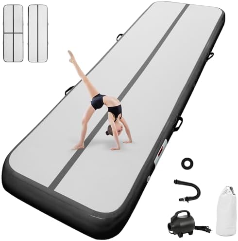 airtrack matte mit elektrischer Luftpumpe 10CM/20CM hoch 2M/3/4M/5M/6M Tumbling Matten Aufblasbare turnmatte Matte gymnastikmatte Yogamatte Camping Trainingsmatte
