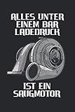  Alles unter einem Bar Ladedruck Ist Ein Saugmotor: Lustiges Auto Motor Tuner Tuning Notizbuch / Tagebuch / Heft mit Linierten Seiten. Notizheft mit ... Journal, Planer für Termine oder To-Do-Liste.
