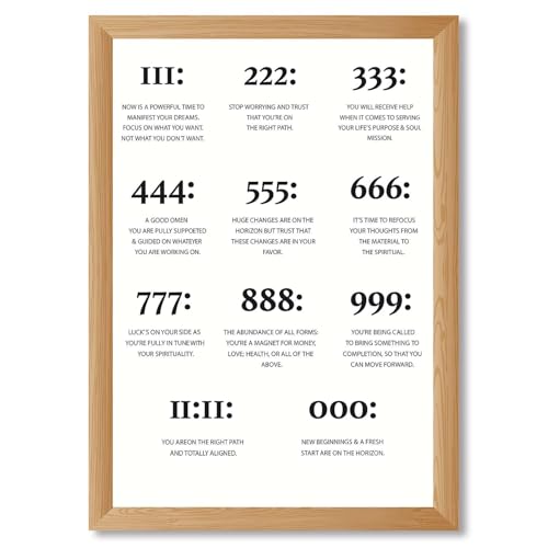 Numerology Wall Art Canvas Print (12x16)