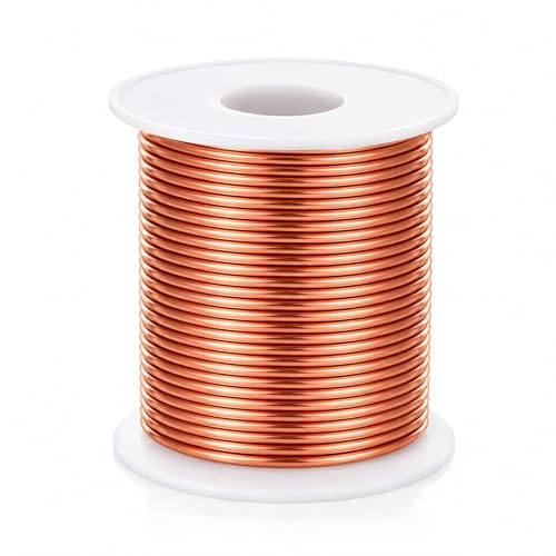 KongTiva 14 Gauge Copper Wire 1.6mm 98 Feet Dead Soft Solid Bare Copper Wire for Electroculture Gardening Jewelry Making Beading Science Projects DIY Artwork 1 Pound Spool