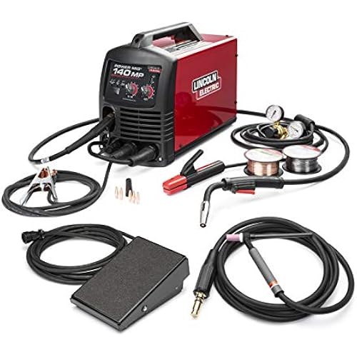 Lincoln Power MIG 140MP Multi-Process Welder TIG One Pak K4499-1
