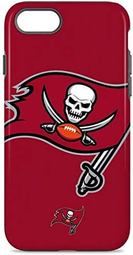 Skinit Pro Phone Case Compatible with iPhone 8 - Officially Licensed NFL Tampa Bay Buccaneers Large Logo Design