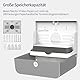 PLUSSEN Handtuchspender Papierhandtuchspender Wandmontage für Papierhandtücher, Kommerzieller Badezimmer- & Küchenspender,Z-Falzung/Multifalzung Fassungsvermögen 200 Blatt(6007-Grau