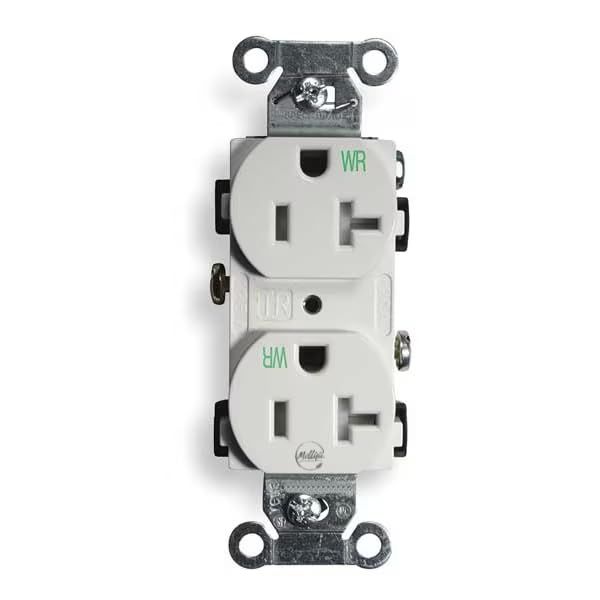 20A Duplex Receptacle 125VAC 5-20R WH