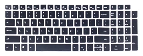 Ultra Thin Silicone Keyboard Cover Skin Compatible for 2021 2022 Dell Precision 7000 7550 7560 15.6 Inch & Dell Precision 7750 7760 17.3 Inch (Black)