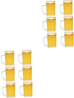 STAHAD 12 Pçs Casa De Bonecas Caneca De Cerveja Brinquedo Para Crianças Brinquedos Em Miniatura Decoração De Casa Brinquedo De Cozinha Realista Vidro De Cerveja Mini Canecas De Cerveja