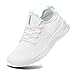Produktbild FUJEAK Herren Walkingschuhe Turnschuhe Fitnessstudio Sportschuhe Sneaker Running Tennis Schuhe Freizeit Straßenlaufschuhe Fashion Leichtgewichts Atmungsaktiv Schlüpfen Schuhe Weiß 45 EU