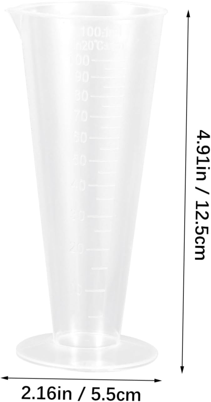 Practical Measuring Cups Scale 12pcs Plastic Kitchen Cups Non Skid Baking Tools for Cooking