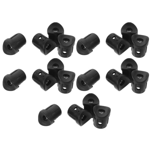 NUOLUX 20�Ԉ֎q����p�֎q�̋����p�C�v�[���ɓK������M6x22mm���~�`�A�[�N�^�v���X�`�b�N���X�y�[�T�[�u���b�N ����h�~�ƈ��萫����̂��߂̍��F�݌v�ő��u����̊���h�� ���炩�Ńo���̂Ȃ��d�グ