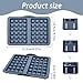 Silicone Belgian Waffle Mold, 2-Cavity Non-Stick Air Fryer Muffin Pan for Baking, Gray