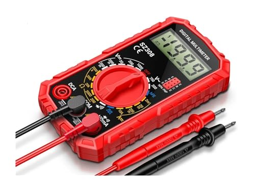 Multimètre numérique SZ308 avec écran LCD rétroéclairé pour électricien