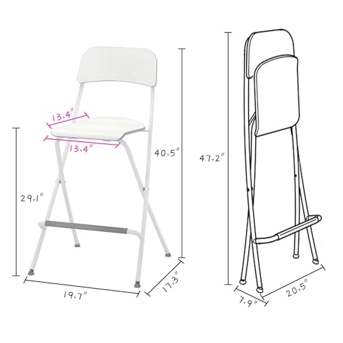 Tabouret de bar pliable bois évite l'encombrement des balcons