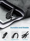 Fasgear Kabel USB C na USB C, 2 sztuki, 1,8 m, 60 W, typ C na typ C, kątowy 90 stopni, kabel do szybkiego ładowania PD, kompatybilny z Galaxy S24 S23 Mac-Book i-Pad Pro (1,8 m, 2 czarne)
