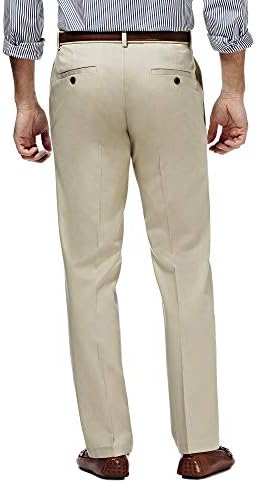 Haggar Mens Premium No Iron Khaki 