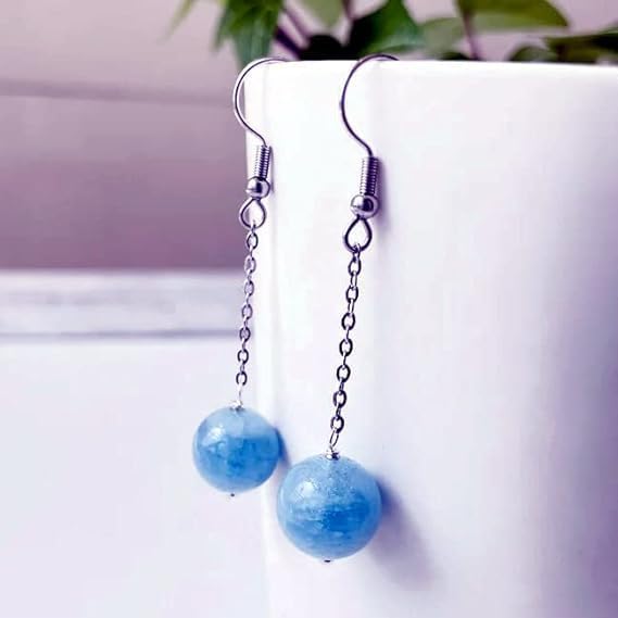 Miniatura 5 de Zenkeeper Alrededor de 180 cuentas de aguamarina para hacer joyas de 0.157 pulgadas (0.157 in) piedras preciosas de aguamarina sueltas