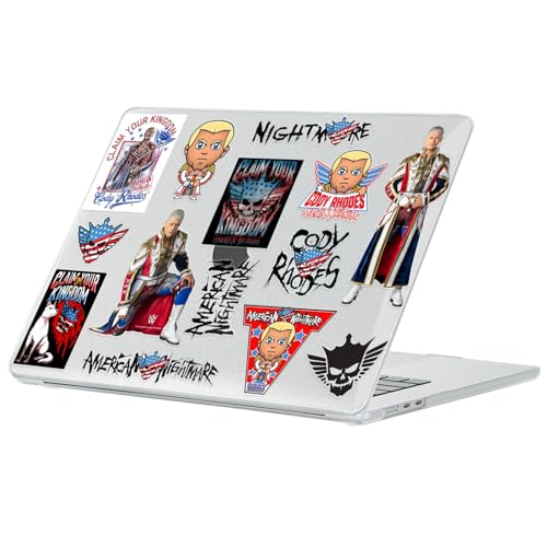 Coque MacBook Air 13.6 M2 M3 paillettes Cody Rhodes évite rayures protection rigide WWE
