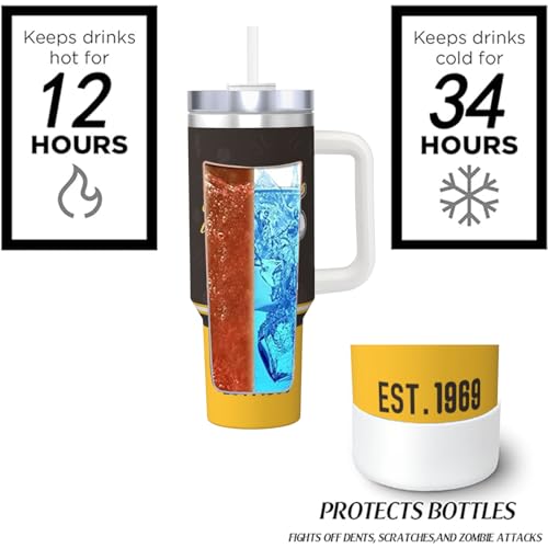Image of San Diego 30 oz Tumbler with Handle and Straw,Car cup,Coffee Mug,100% Leakproof Insulated Tumbler with Lid and Straw,Made of Stainless Steel,Cup Holder Friendly Base,Classic Collection Gifts for Fans
