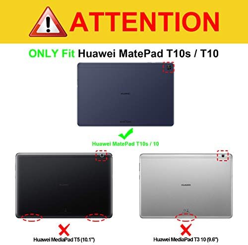 FINTIE Case for Huawei MatePad T10/T10s 2020 - Super Thin SlimShell Lightweight Stand Cover for T10s 10.1" / T10 9.7" Tablet, Black