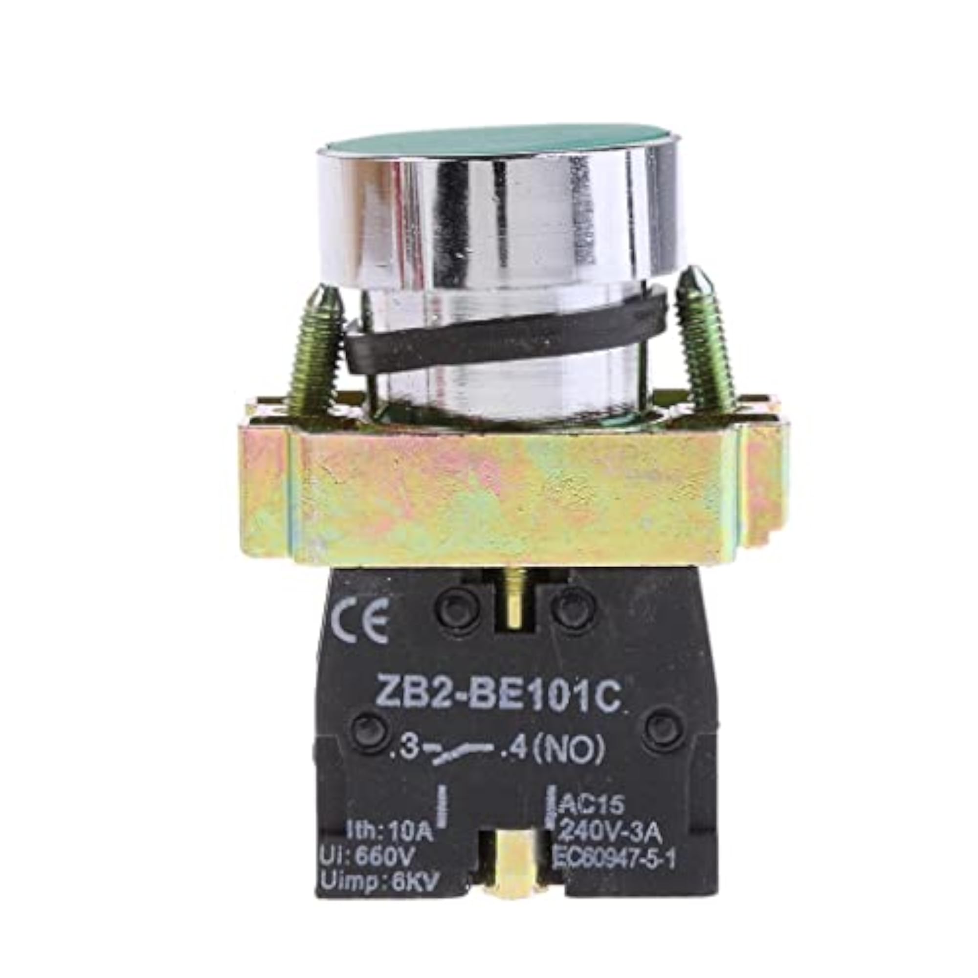 5x Green Momentary Self-Reset Push Button Switch