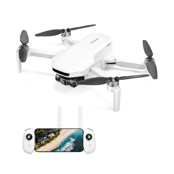 Potensic ATOM LT GPS Drone Under 249g, 40 Mins Long Flight, EIS 2.5K Camera, 4KM FPV Transmission, Brushless Motor, Precise Auto Return, SurgeFly, Entry Level Foldable Drone for Adults Beginner, White