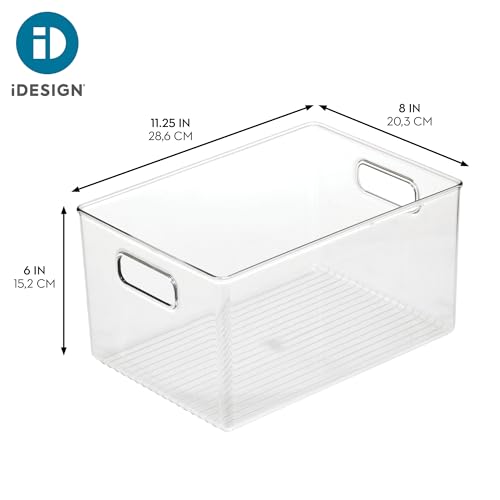 iDesign Pantry Organizer Bins with Handles, Set of 4, Clear by iDesign - Used condition - Image 4