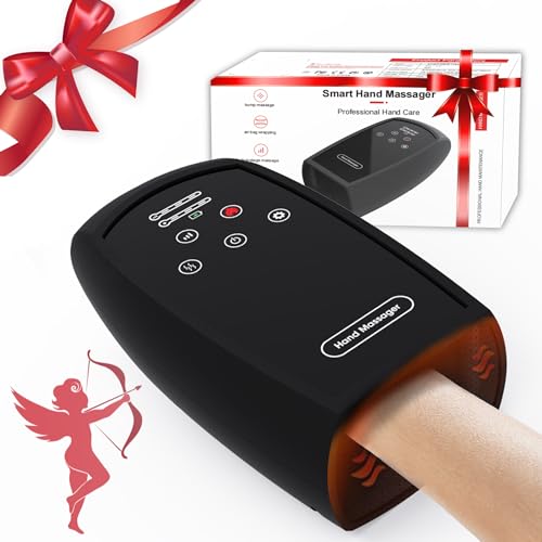 Wutsar Hand Massager with Compression & Heating - Gifts for Men and Women - Valentines Day Gifts for Him and Her