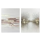 Dkd Home Decor Leinwandbild, abstrakt, (2 Stück) (90 x 3,8 x 120 cm)