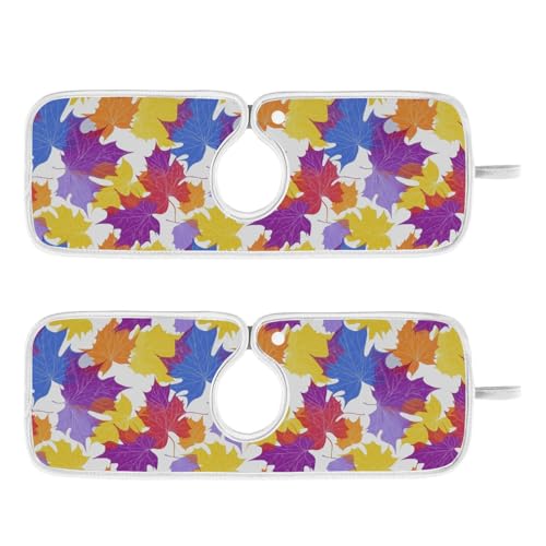 torkkran matta för diskho snabbtorkande upphängningsbar diskho kran matta stänk för kök badrum 23,6 tum – lönnlöv färgglada