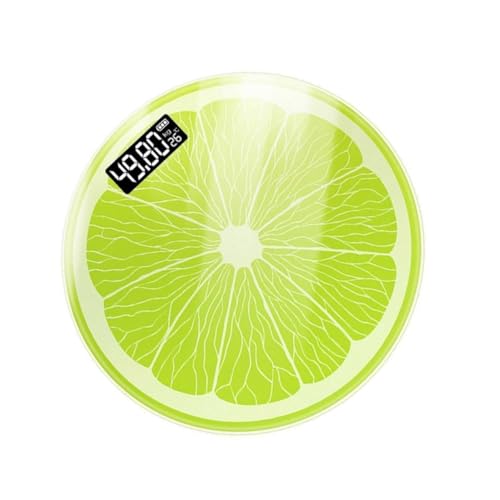 TOBBOMEY Báscula Digital De Cuerpo Verde De Vidrio Templado Báscula De Peso Corporal Báscula Digital Para Baño Báscula De Peso Precisa Para La Salud 1 Ud