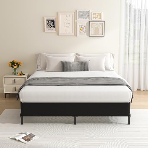 MAF Queen Box Spring 10 Inch High Profile Box Spring for Queen Bed, Queen Size Bed Base 3500 lbs Black Heavy Duty Metal Mattress Foundation with Easy Clean Cover, Easy Assembly by MAF - Image 8