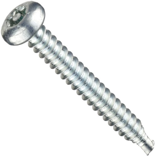 410 Stainless Steel Self-Drilling Screw, Plain Finish, Pan Head, Pin In Star Drive, 1-1/2
