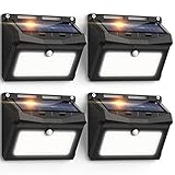 Solar Lights Outdoor, KUNODI Motion Sensor Lights, Wireless LED Outdoor Lights Solar Powered IP67...