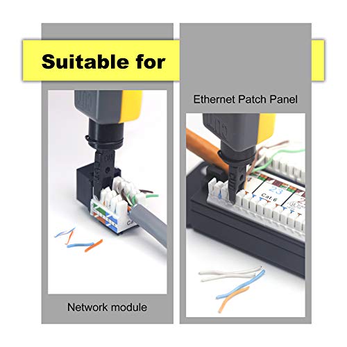 Vcelink Punch Down Impact Tool With 110 And 66 Blades, Network Wire Punch Down Impact Tool Kit, Keystone Impact Terminal Insertion Tools, Network Cable Cat6/Cat5/Cat3 Stripper #TOP7