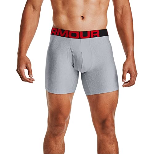Image of Under Armour mens Multi-pack Performance Tech Boxerjock Brief, 6 inch Inseam, All-day Comfort & Soft