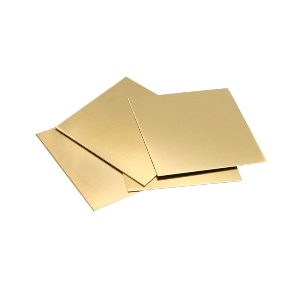 Feuille de laiton H62 carrée 100x100 200x200 300x300mm, plaque de cuivre(300 * 300 * 1.2MM)