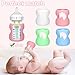 Mity rain 4 Pack Silicone Sleeves for Dr. Brown's Glass Bottles 5OZ - Anti Breakage Baby Bottle Holder, Compatible with Dr. Brown's Glass Bottles for Babies (5OZ)
