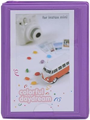 Huaxix Photo Album Box Book Film Cases for Fujifilm Fuji Polaroid Instax Mini8 90 50 70 (Purple)
