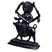 Shiva Lingam Shop Black Kaal Bhairava Statue – 6.5-Inch Hindu God Idol with Dog – Decorative Religious Sculpture for Home Temple, Bhairav Dev Maharaj Bhagwan Murti