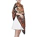 Tribal Anima Lion Earthy Color Long headband fashion head wraps for women for head bufanda para mujer