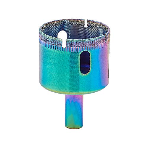 Utoolmart ガラスドリル ホールソー ドリルセット ドリルビットセット ガラス タイル用 ドリルビット ホールソーセット コアビット ガラス 穴あけ 混合 ガラス 研削 加工 穴あけ 硝子 大理石 陶器 レンガ タイル カッター カラフル 38mm