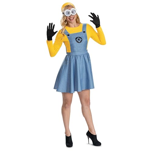 Disguise Womens Minions Dress Costume, Official Minions Classic A...
