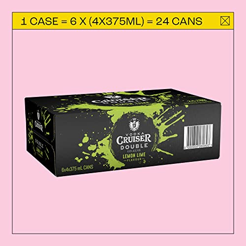 image for Vodka Cruiser Double Lemon Lime, Refreshing Flavoured Pre-Mixed Vodka 
