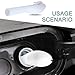 Sephile 1 PC Car Capless Gas Tank Funnel, Vehicle Fuel Filling Accessories, Integrated Design, OEM #8U5A-17B068-EB 1782177 1833948 2050651, Compatible with Ford Series Car (White)