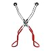 Feliciay Pinces De Levage Bocal avec Poignées en Caoutchouc Trousse à Outils Poignée Acier Inoxydable Longue Pince pour Bocaux Anti Lève-bocaux Verre Lève-Bocal (Red)